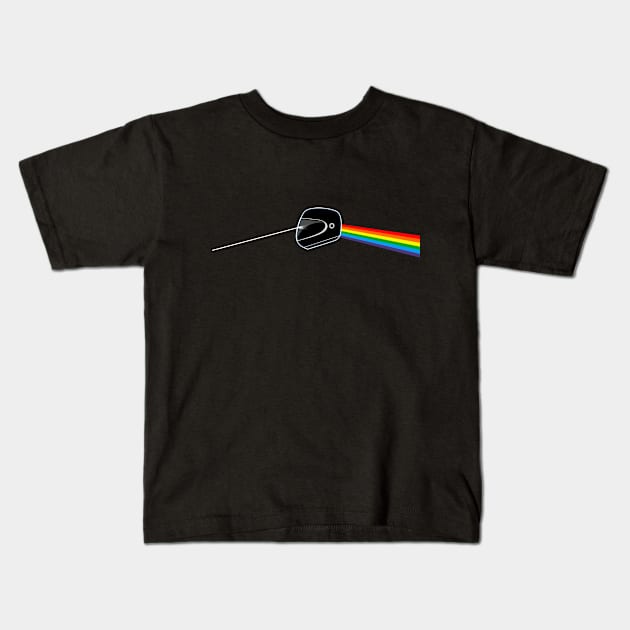 Dark Side of the Motorbike Kids T-Shirt by Printadorable